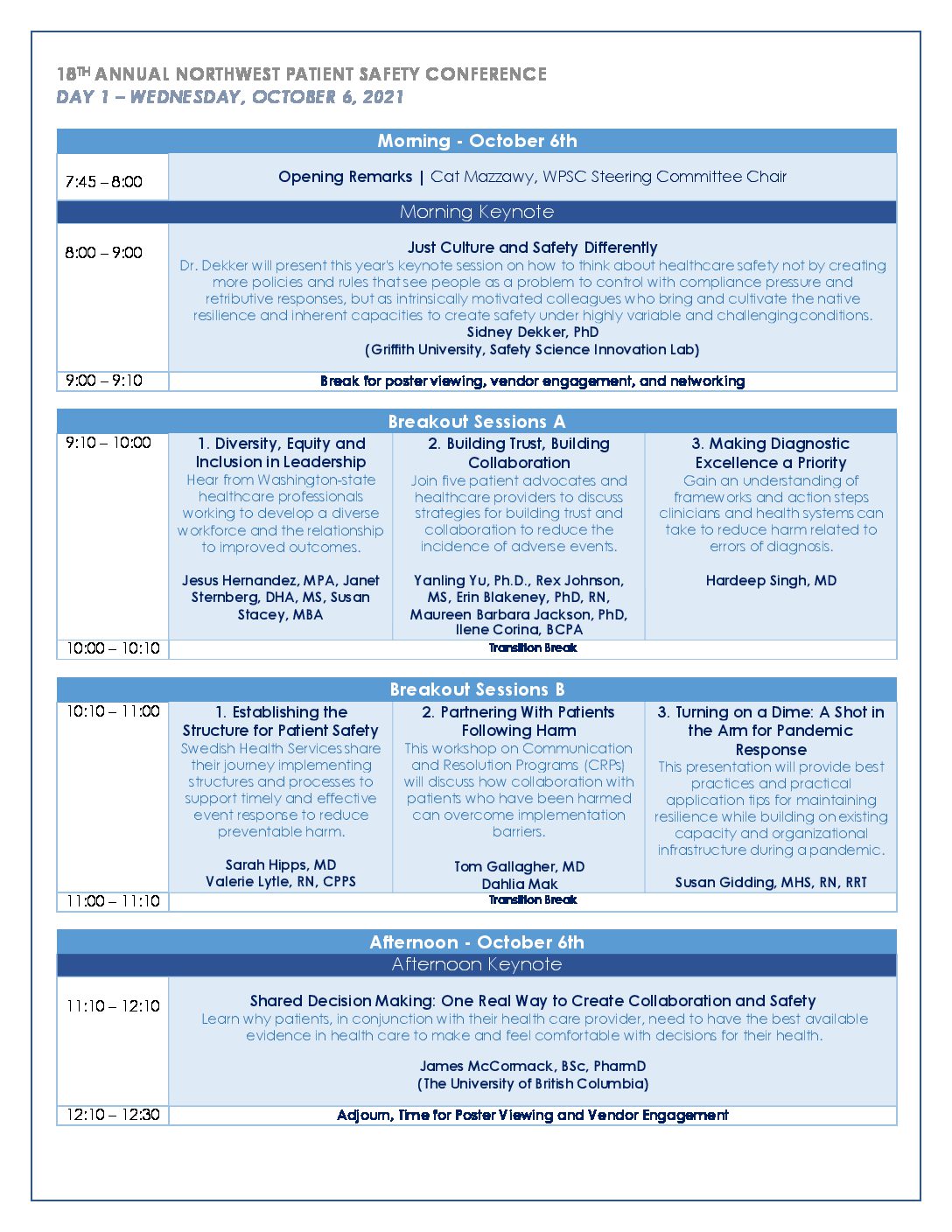 Northwest-Patient-Safety-Conference-Program 20210921