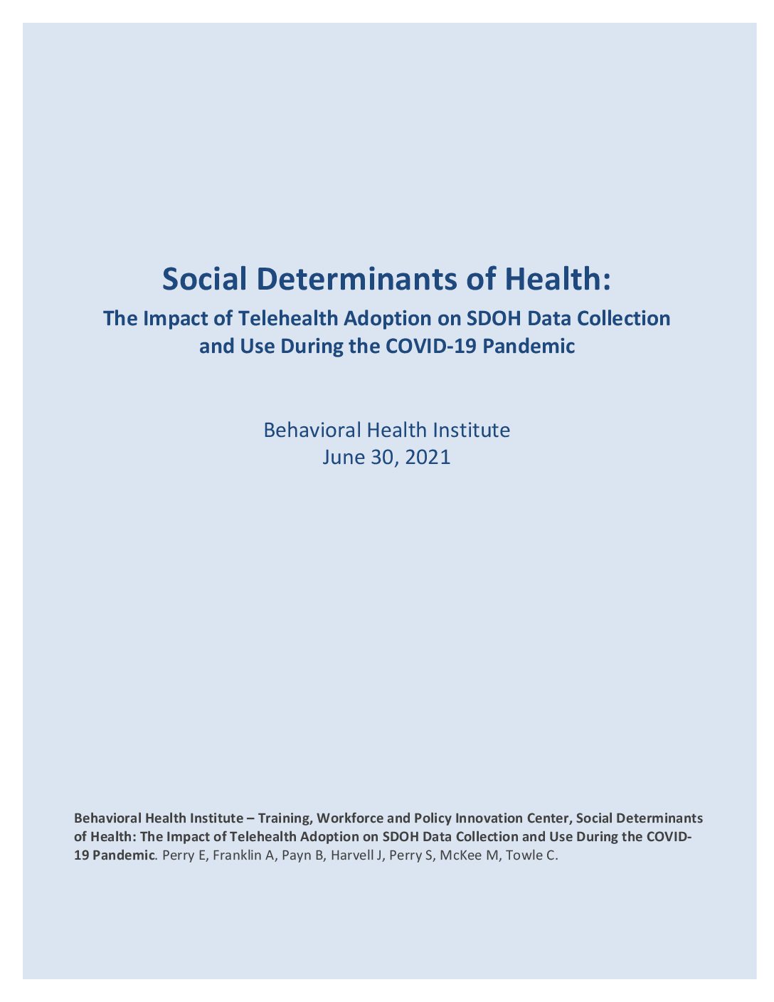 BHI SDOH Report_6.30.2021