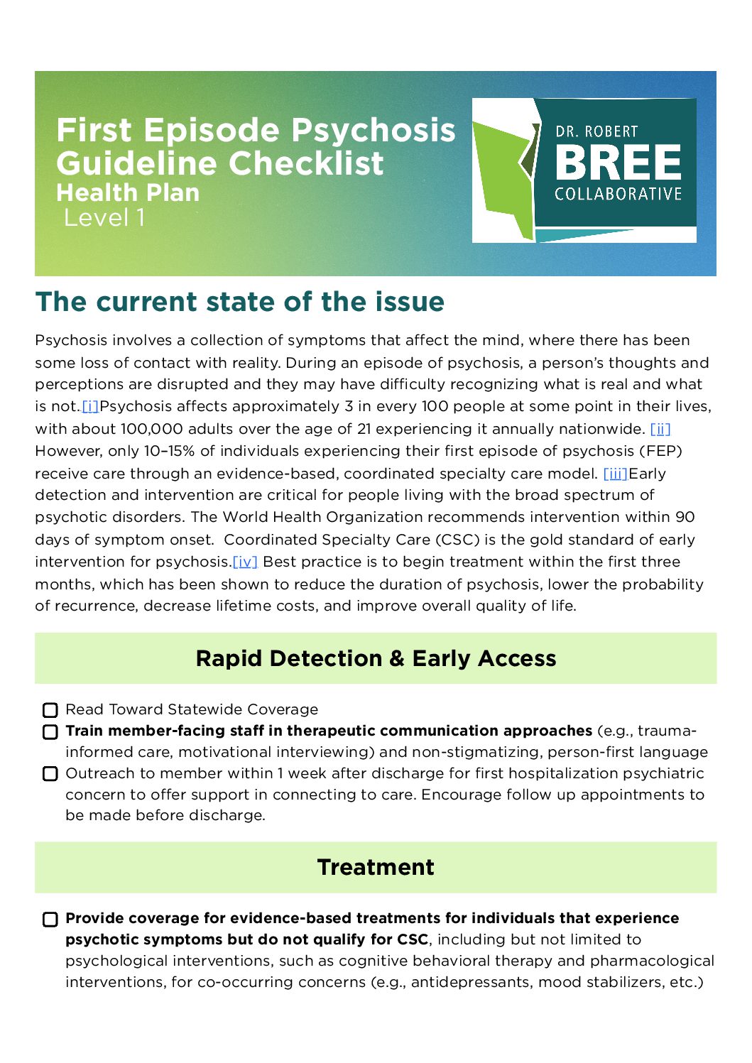 FEP Checklist Health Plan -Level 1