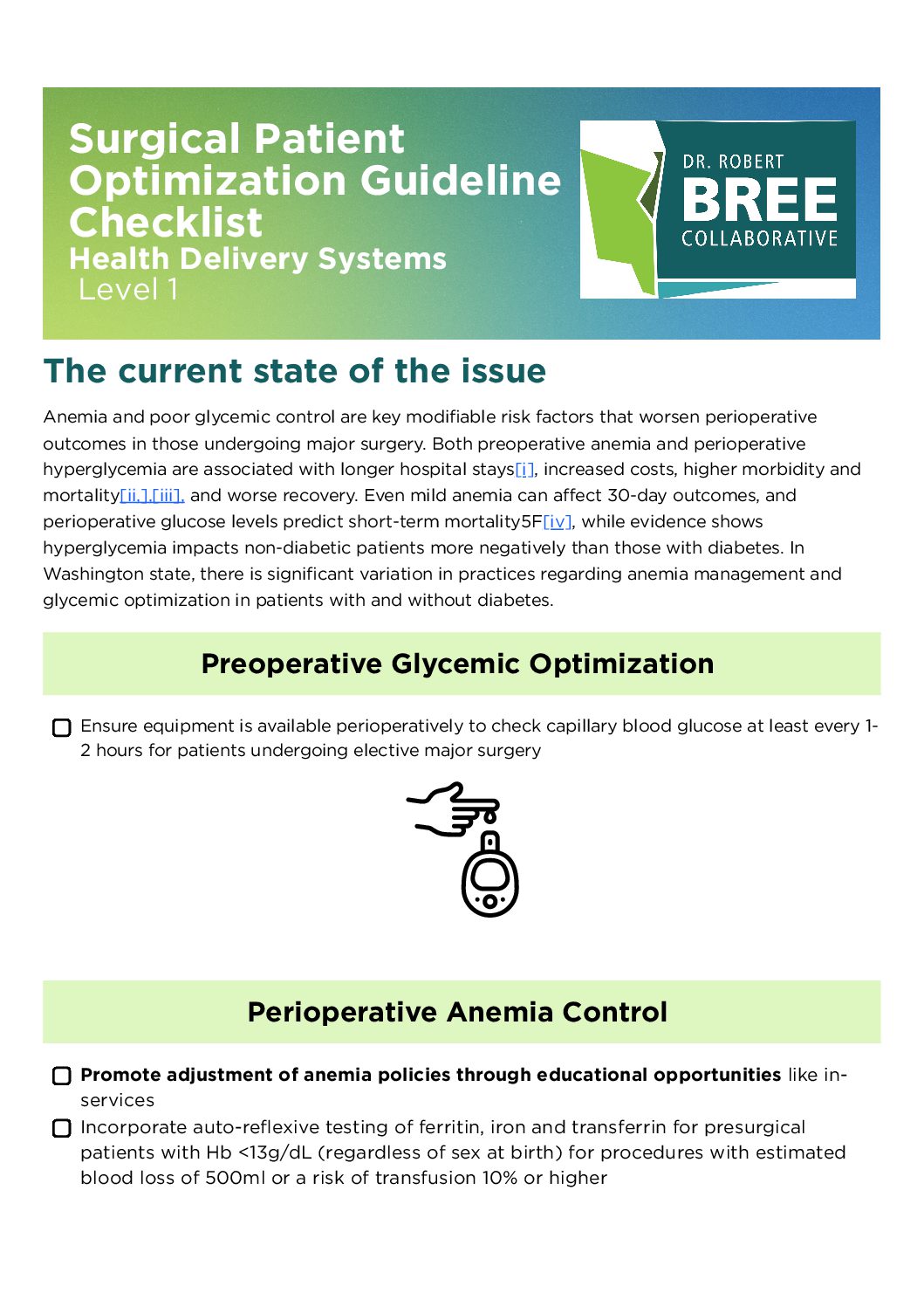 Surgical Patient Optimization Health Systems -Level 1